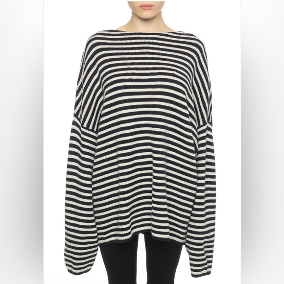 All Saints Sweaters - ALLSAINTS Marcel Striped Oversize Sweater